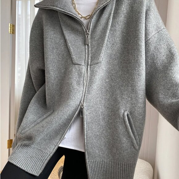 Commense Oversized Open Collar Cardigan - Picture 4 of 6